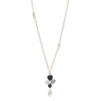 Collana Rosso Prezioso Donna Lady Like Glacier in Argento Pietre dure 925 Ct CD23058LK - CD23058LK